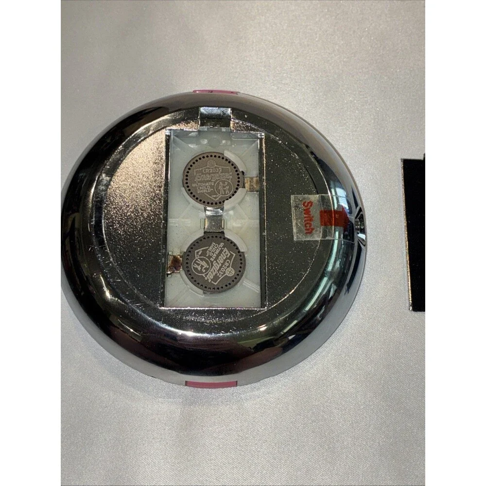 Swarovski Crystal Pink LED Lighted Compact Mirror Dual Sided New Energizer Batt